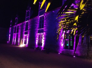 éclairage architectural du chateau de goulaine