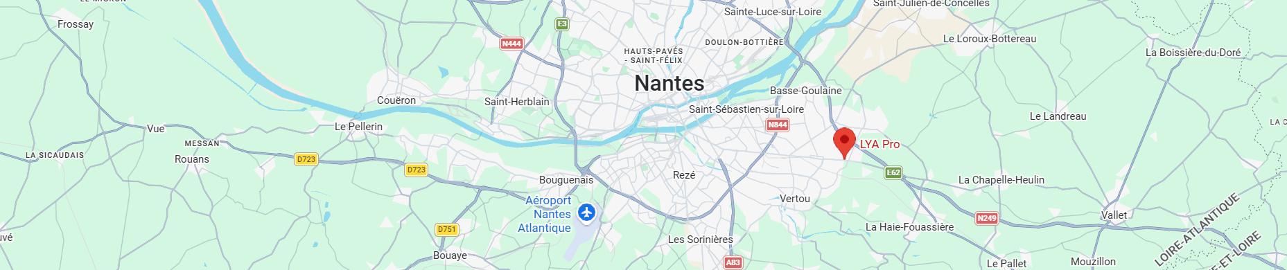 carte emplacement Lya Pro à Basse Goulaine (44)